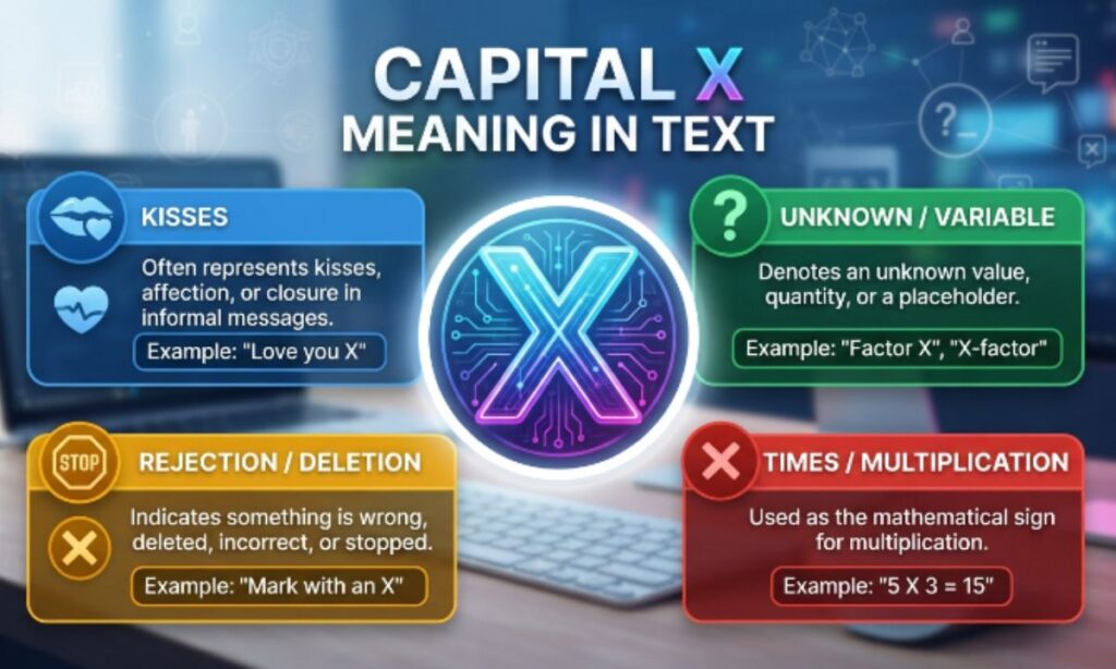 Capital X Meaning in Text