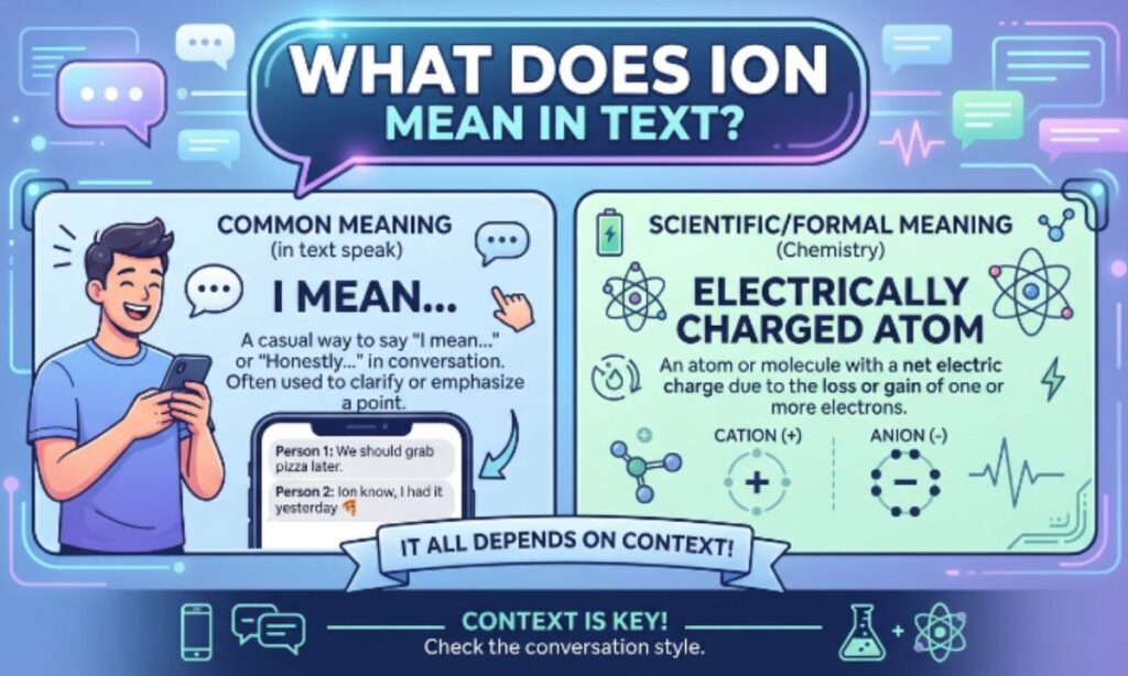 ION Mean In Text