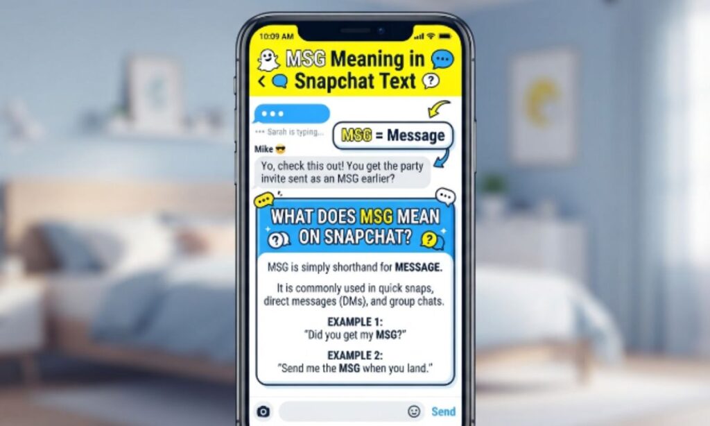 MSG Meaning in Snapchat Text
