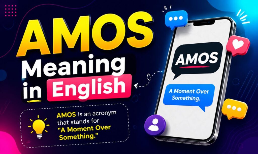 AMOS Meaning in English