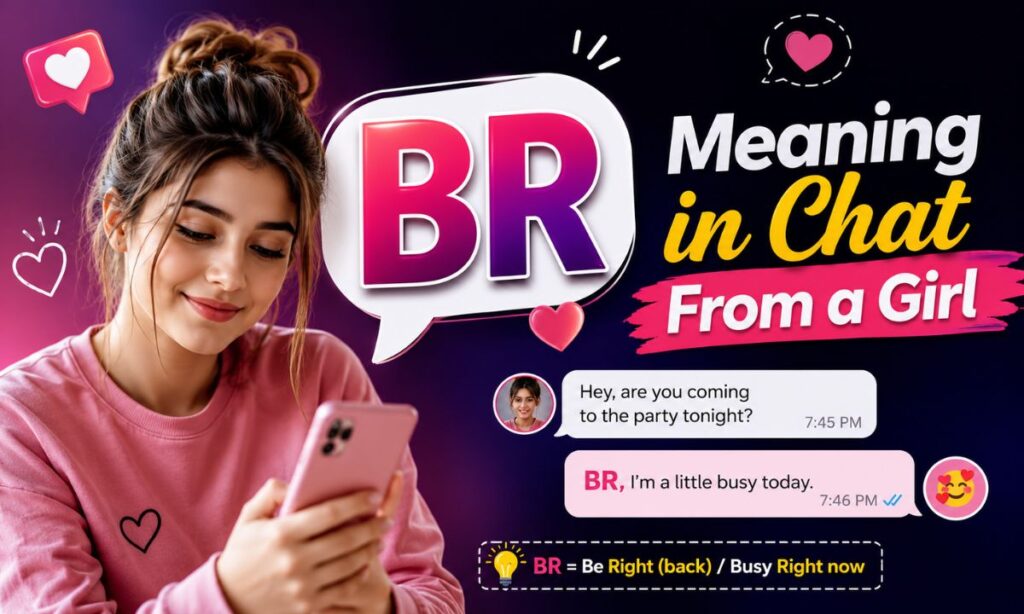 BR Meaning in Chat From a Girl