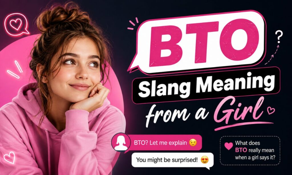 BTO Slang Meaning from a Girl