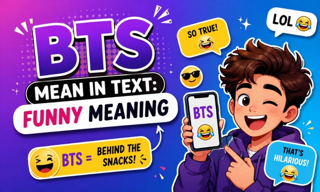 BTS Mean in Text Funny Meaning