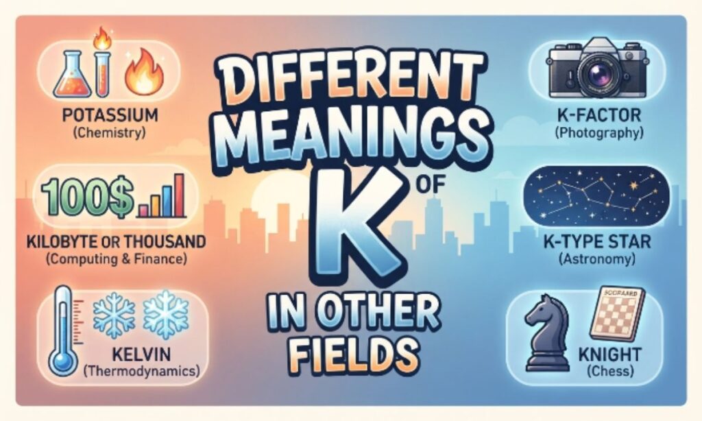 Different Meanings of K in Other Fields