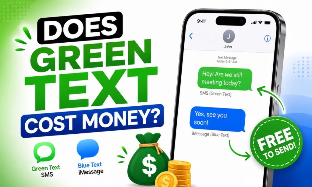 Does Green Text Cost Money