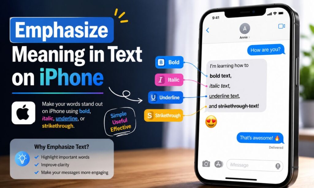 Emphasize Meaning in Text on iPhone