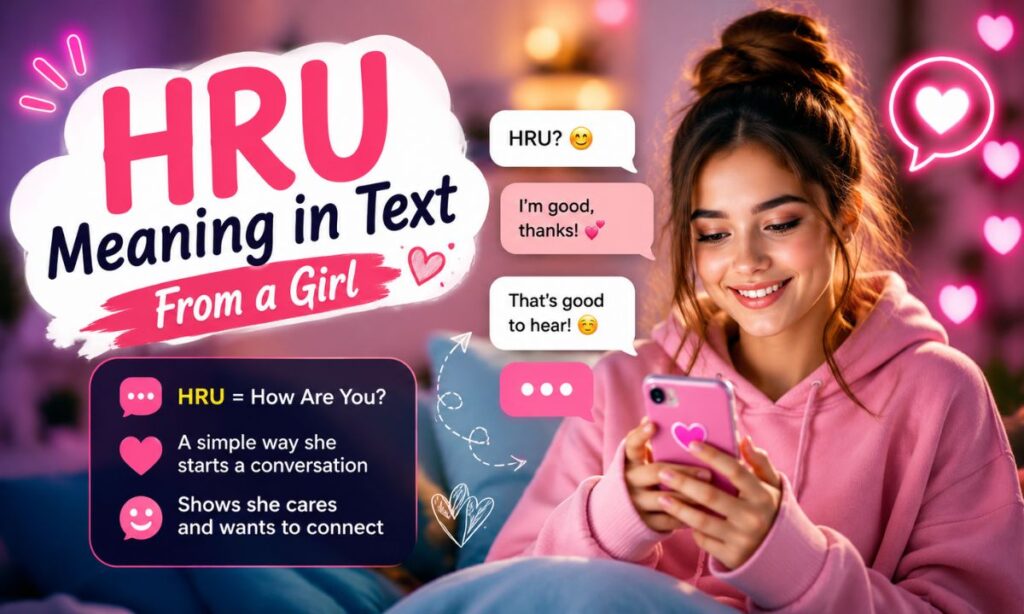 HRU Meaning in Text From a Girl