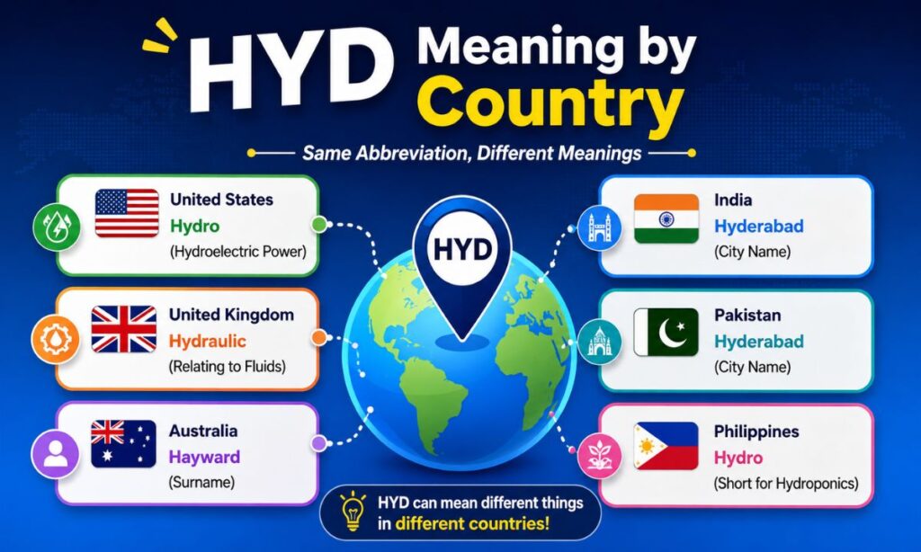 HYD Meaning by Country