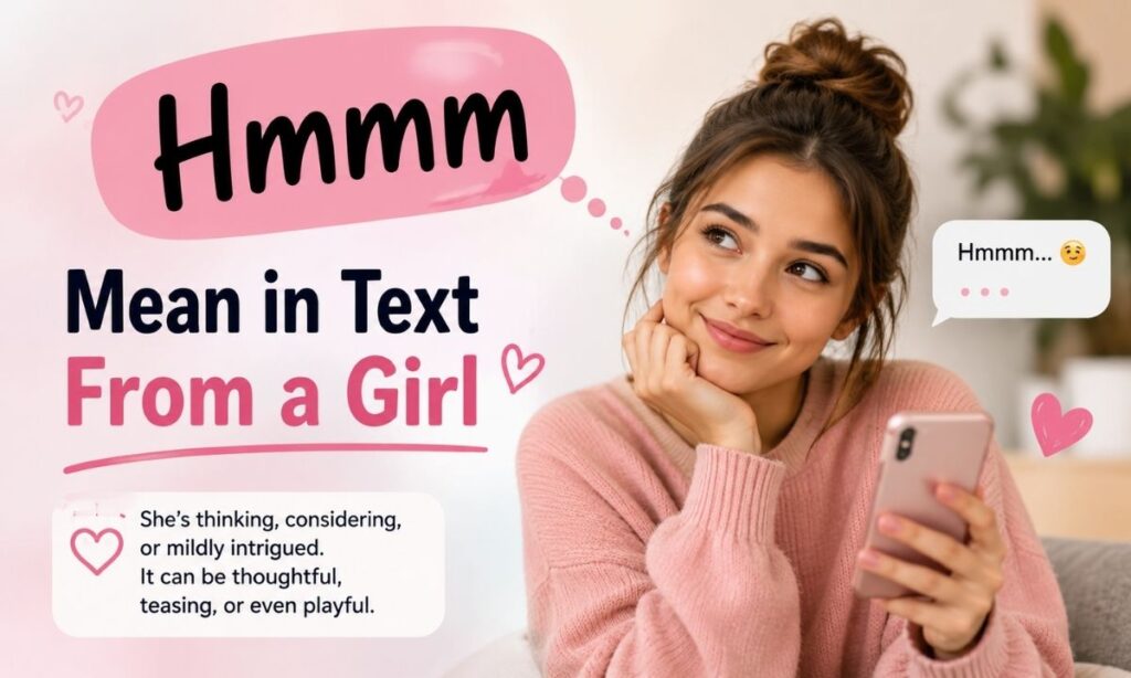 Hmmm Mean in Text From a Girl
