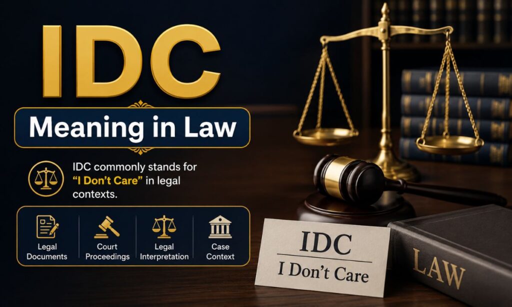 IDC Meaning in Law
