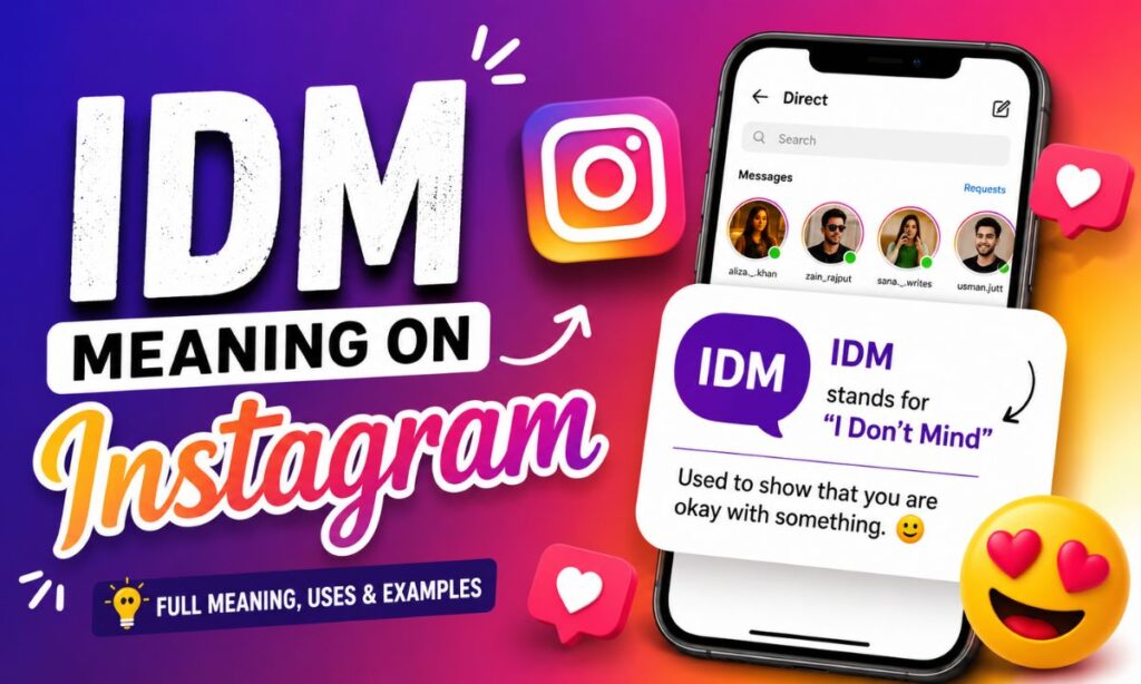 IDM Meaning on Instagram