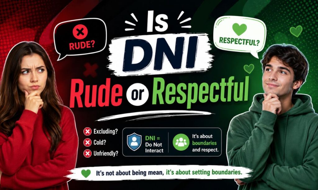Is DNI Rude or Respectful