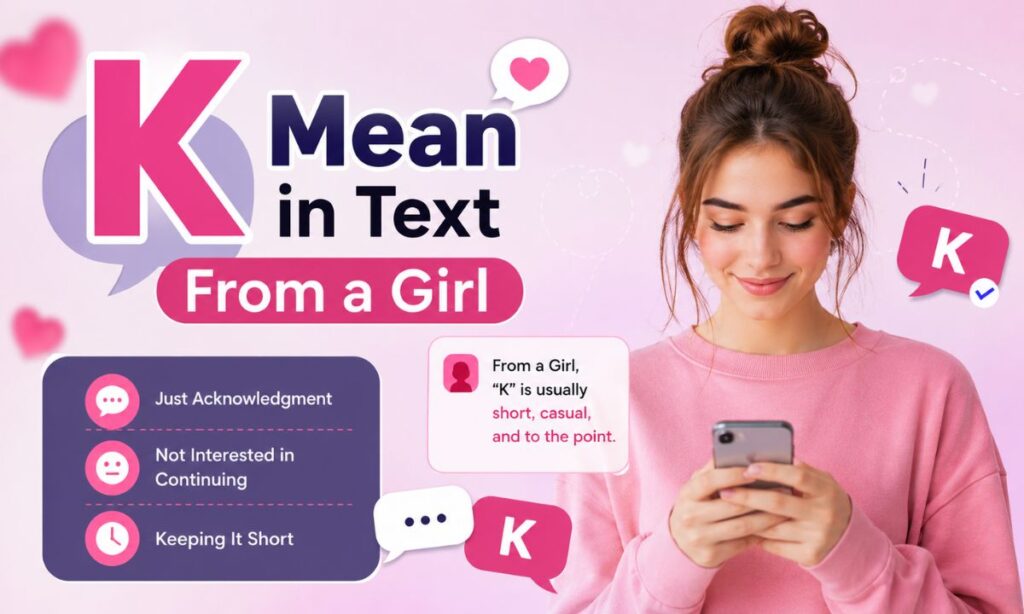 K Mean in Text From a Girl