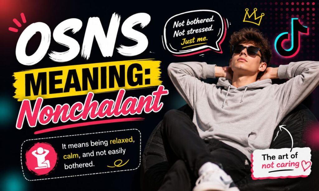 OSNS Meaning Nonchalant