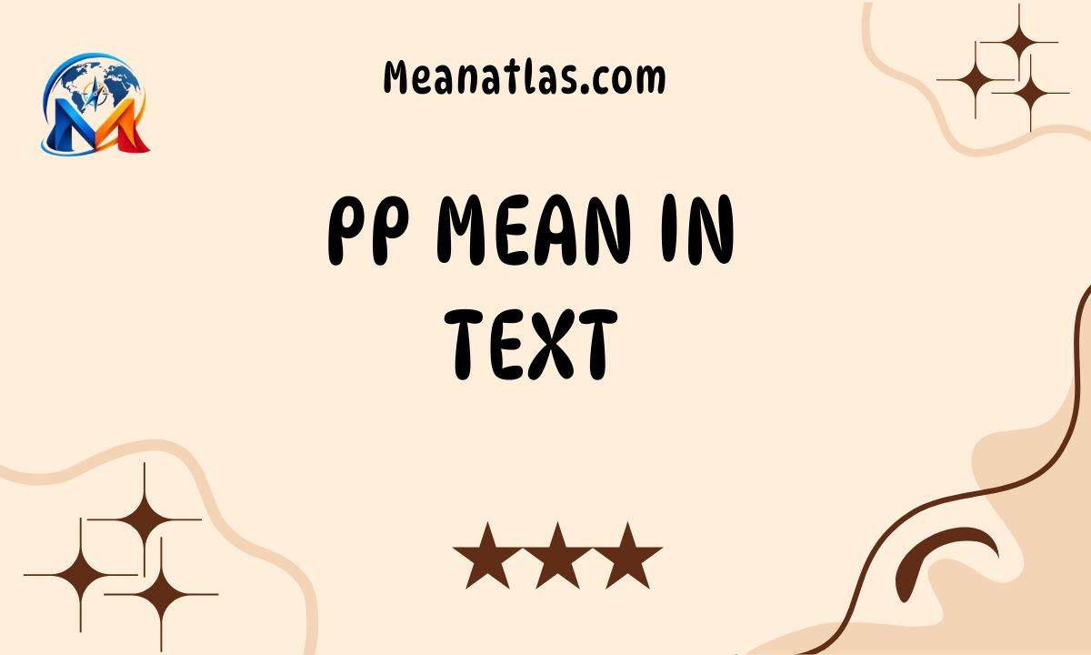 PP Mean in Text