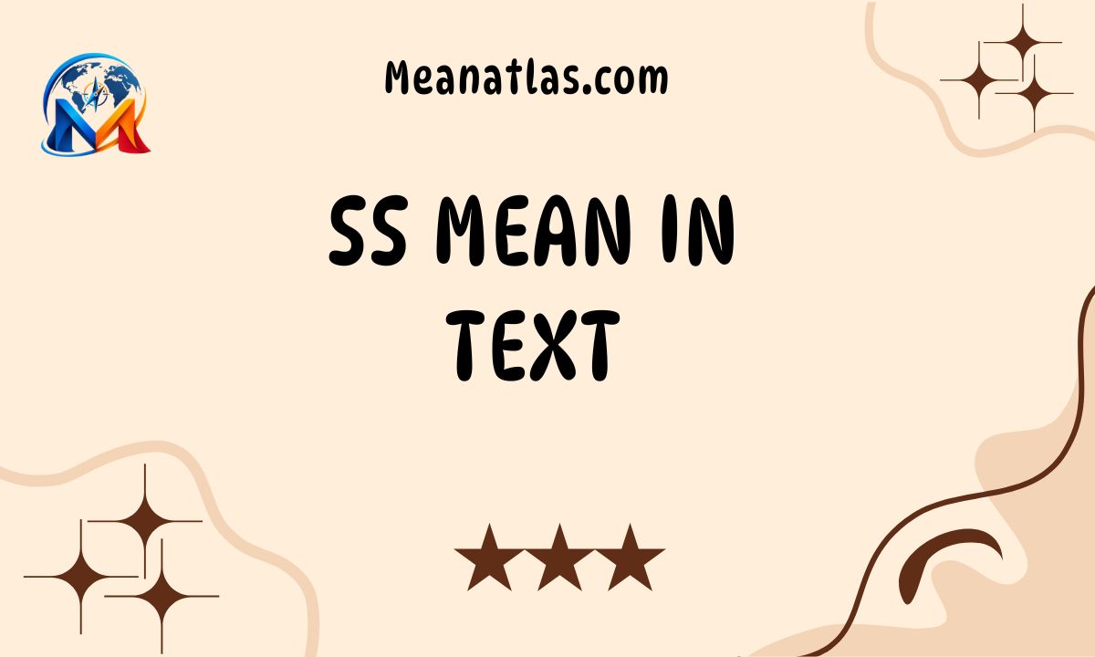 SS Mean in Text