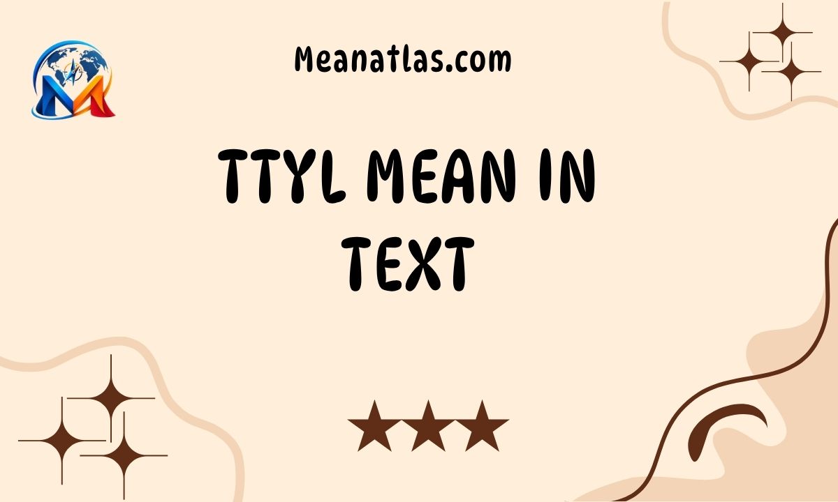 TTYL Mean in Text