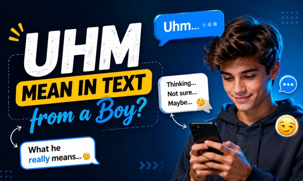UHM Mean in Text from a Boy