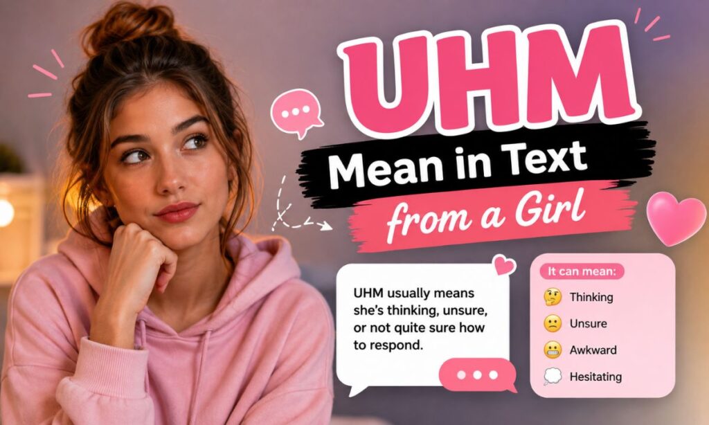 UHM Mean in Text from a Girl