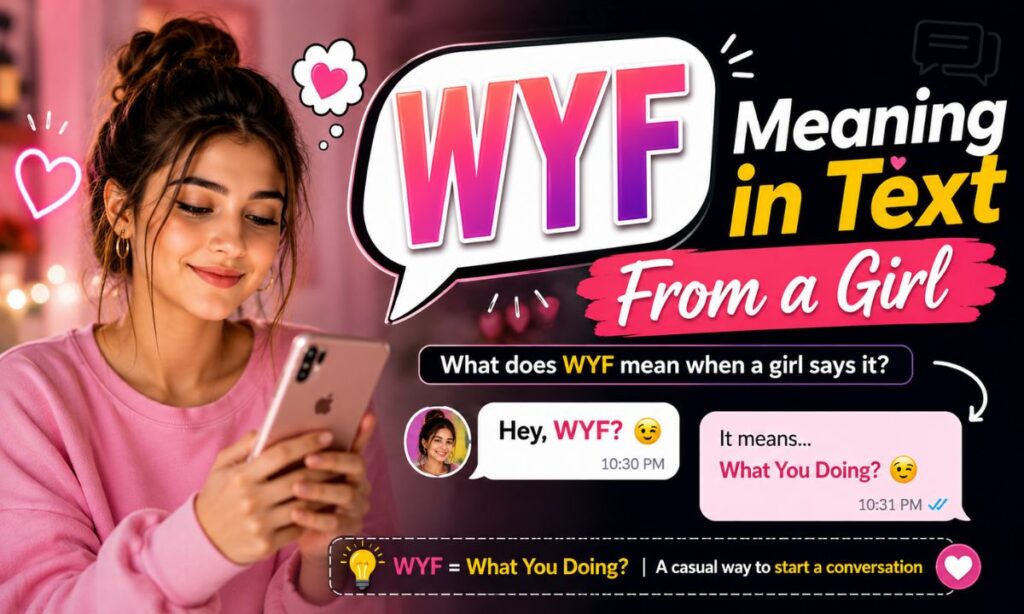 WYF Meaning in Text From a Girl