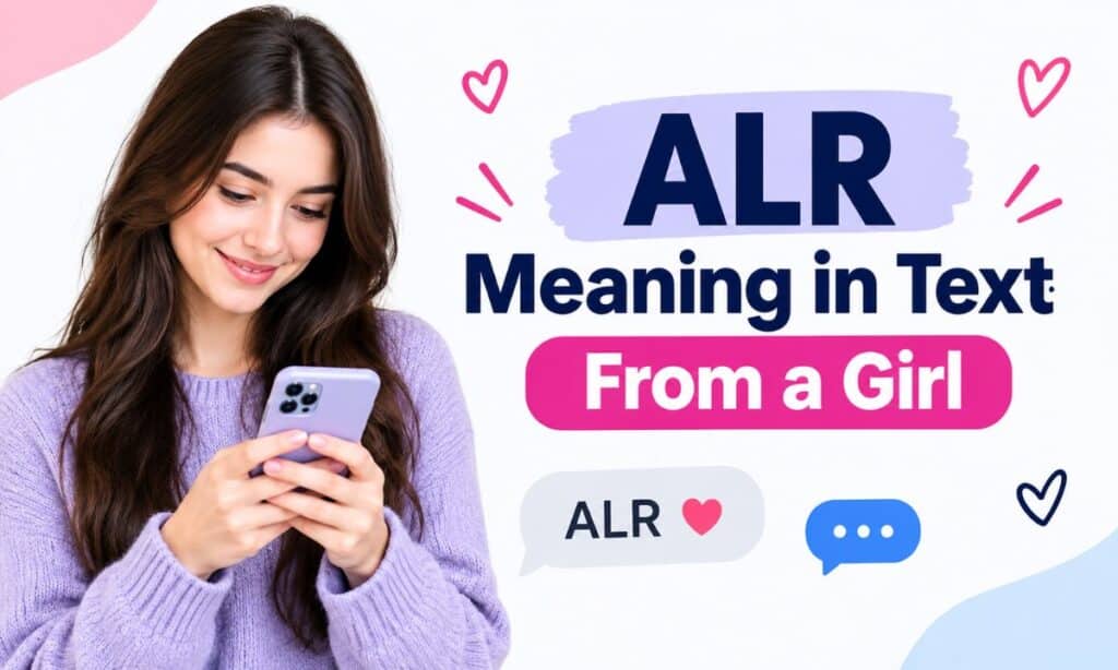ALR Meaning in Text From a Girl