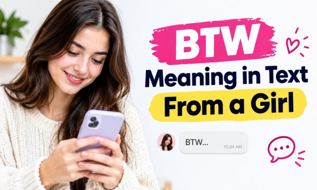 BTW Meaning in Text From a Girl