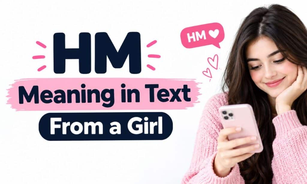 HM Meaning in Text From a Girl