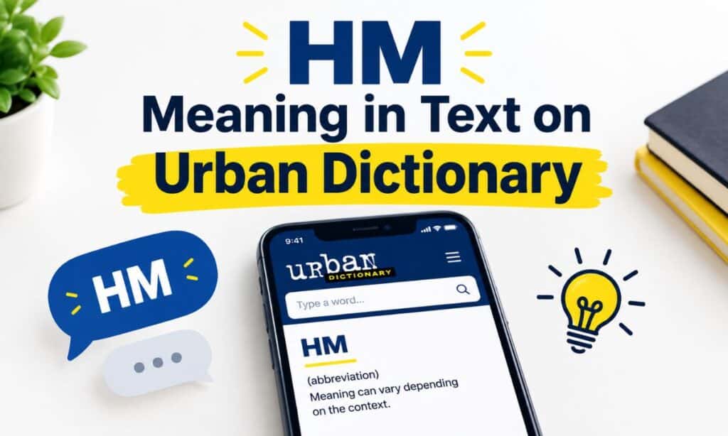 HM Meaning in Text on Urban Dictionary