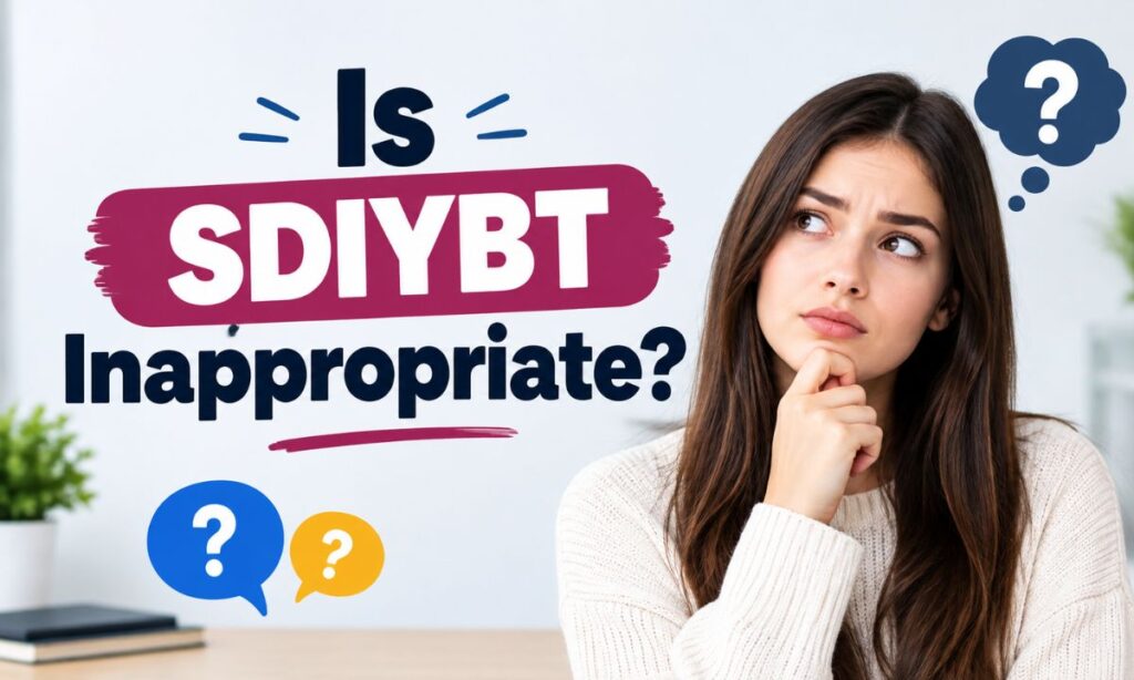 Is SDIYBT Inappropriate