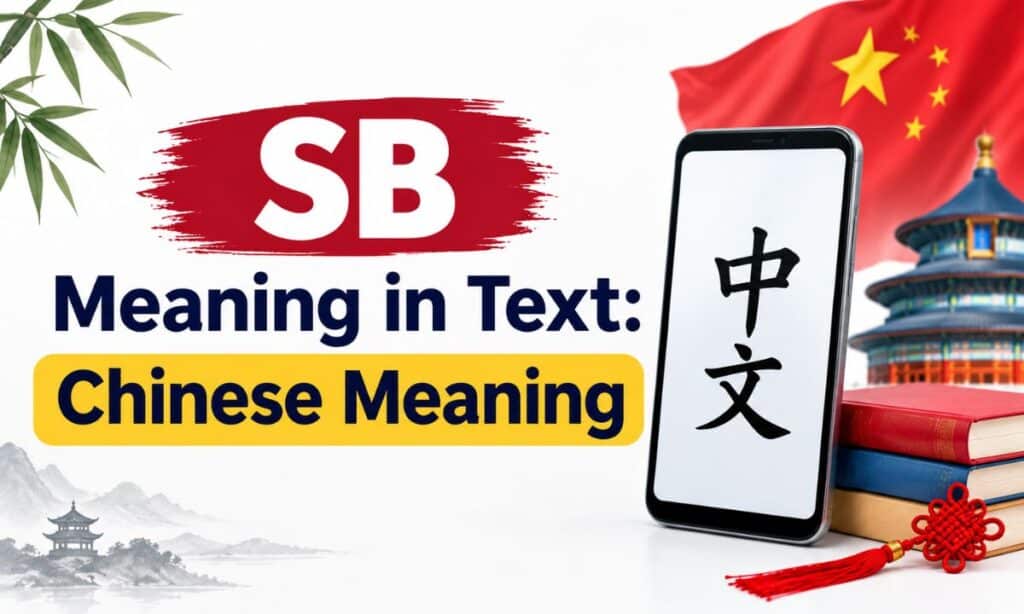 SB Meaning in Text Chinese Meaning