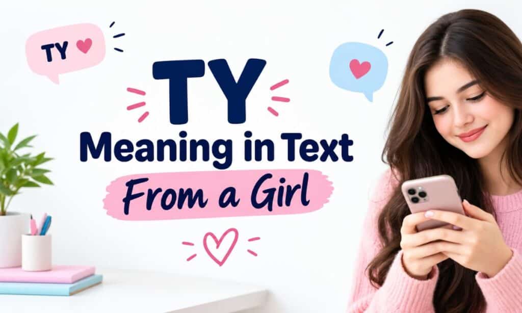 TY Meaning in Text From a Girl