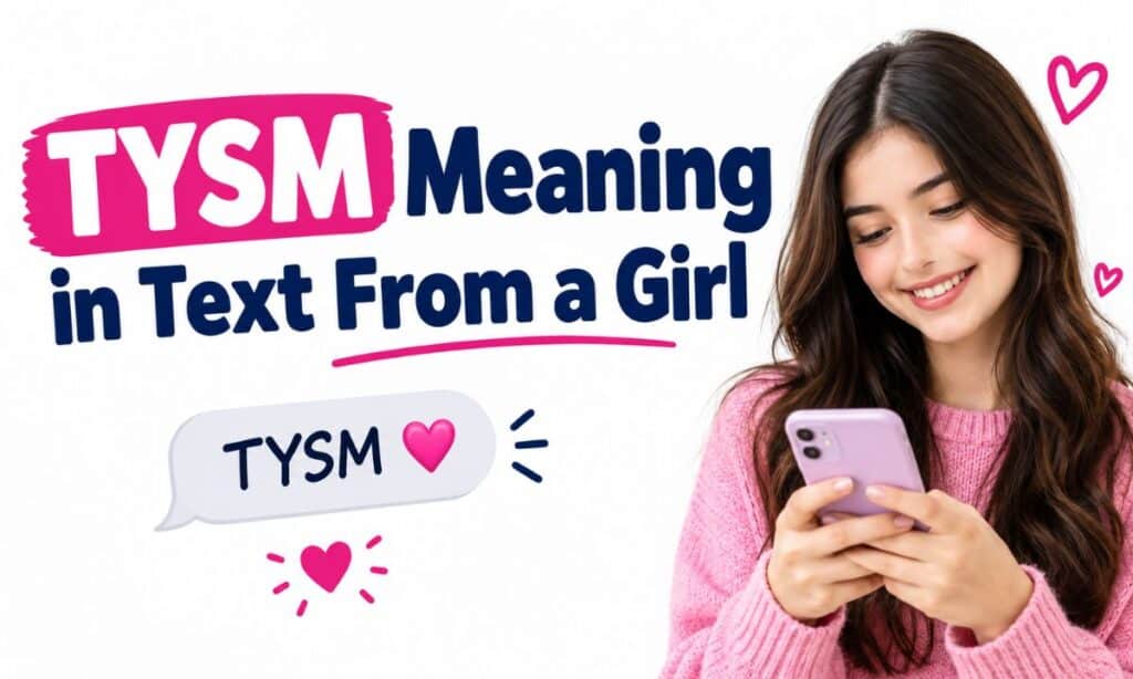 TYSM Meaning in Text From a Girl