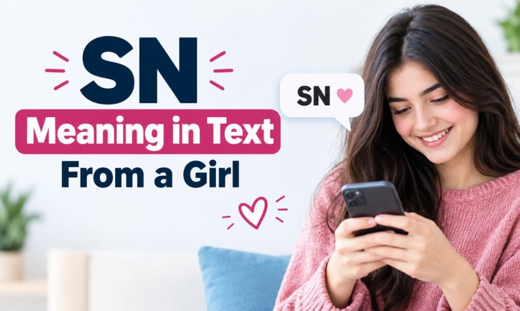 SN Meaning in Text From a Girl