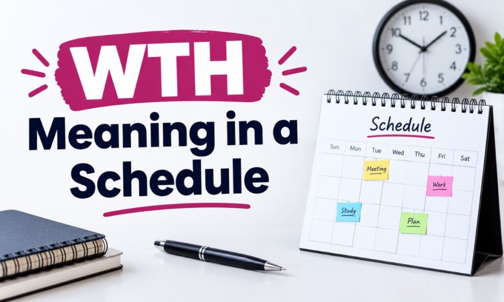 WTH Meaning in a Schedule