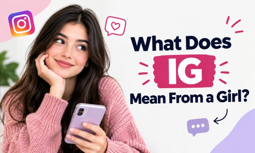 What Does IG Mean From a Girl